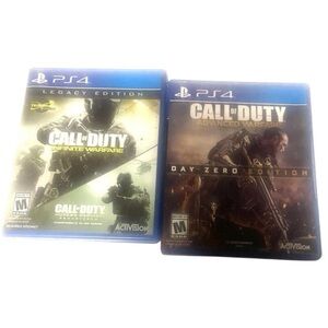 PS4 Video Games COD Call of Duty: Infinite Warfare and Advanced Warfare